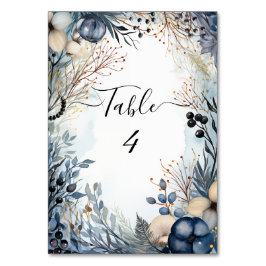 Numeração De Mesa Folhagem Serenária Delicada Eetal