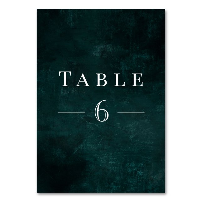 Numeração De Mesa Foliage Wreath com Greenerescência rústica (Frente)