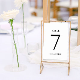 Numeração De Mesa Fonte Elegante Branca Casamento Formal Moderno