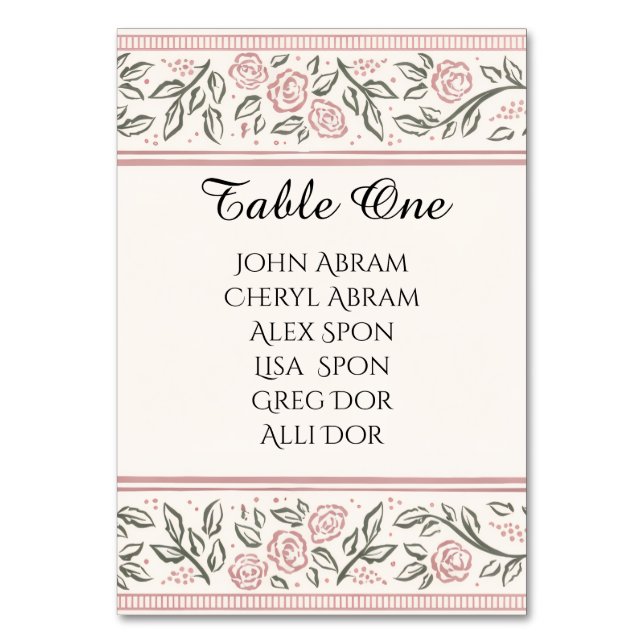 Numeração De Mesa Forever Begins Today (Frente)