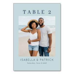 Numeração De Mesa Foto Azul Alegre da Praia