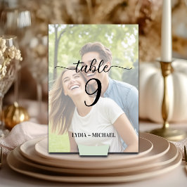 Numeração De Mesa Foto de casamento com sobreposição simples