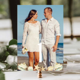 Numeração De Mesa Foto de Casamento de Destino Costeiro Tropical de