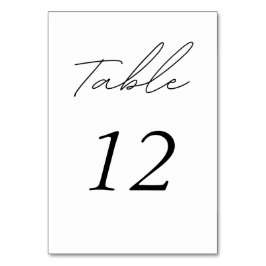 Numeração De Mesa foto de script preto e branco