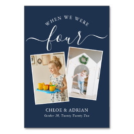 Numeração De Mesa Foto do Casal dos Anos Foto da Tabula Moderna de C