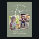 Numeração De Mesa Foto do Casal dos Anos Foto da Tabula Moderna de C<br><div class="desc">Lembre-se e divirta-se com seus números de recepções de casamento - Esses elegantes números simples de tabelas lhe dão a opção de incluir uma fotografia da noiva e do noivo na mesma idade que o número da mesa, o nome da noiva e do noivo e a data do casamento. A...</div>