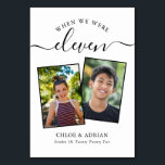 Numeração De Mesa Foto do Casal dos Anos Foto da Tabula Moderna de C<br><div class="desc">Lembre-se e divirta-se com seus números de recepções de casamento - Esses elegantes números simples de tabelas lhe dão a opção de incluir uma fotografia da noiva e do noivo na mesma idade que o número da mesa, o nome da noiva e do noivo e a data do casamento. A...</div>