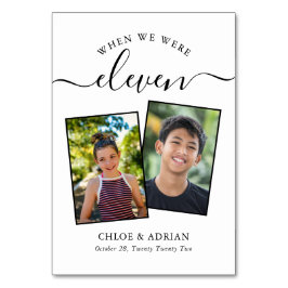 Numeração De Mesa Foto do Casal dos Anos Foto da Tabula Moderna de C