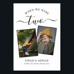 Numeração De Mesa Foto do Casal dos Anos Foto da Tabula Moderna de C<br><div class="desc">Lembre-se e divirta-se com seus números de recepções de casamento - Esses elegantes números simples de tabelas lhe dão a opção de incluir uma fotografia da noiva e do noivo na mesma idade que o número da mesa, o nome da noiva e do noivo e a data do casamento. A...</div>