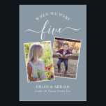 Numeração De Mesa Foto do Casal dos Anos Foto da Tabula Moderna de C<br><div class="desc">Lembre-se e divirta-se com seus números de recepções de casamento - Esses elegantes números simples de tabelas lhe dão a opção de incluir uma fotografia da noiva e do noivo na mesma idade que o número da mesa, o nome da noiva e do noivo e a data do casamento. A...</div>