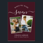 Numeração De Mesa Foto do Casal dos Anos Foto da Tabula Moderna de C<br><div class="desc">Lembre-se e divirta-se com seus números de recepções de casamento - Esses elegantes números simples de tabelas lhe dão a opção de incluir uma fotografia da noiva e do noivo na mesma idade que o número da mesa, o nome da noiva e do noivo e a data do casamento. A...</div>