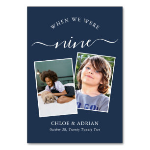 Numeração De Mesa Foto do Casal Moderno de Casamento dos Anos