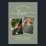 Numeração De Mesa Foto do Casal Moderno de Casamento dos Anos<br><div class="desc">Lembre-se e divirta-se com seus números de recepções de casamento - Esses elegantes números simples de tabelas lhe dão a opção de incluir uma fotografia da noiva e do noivo na mesma idade que o número da mesa, o nome da noiva e do noivo e a data do casamento. A...</div>