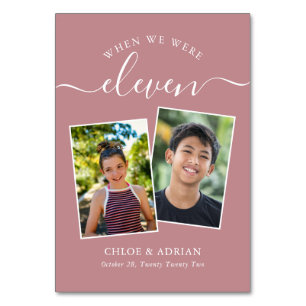 Numeração De Mesa Foto do Casal Moderno de Casamento dos Anos