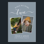 Numeração De Mesa Foto do Casal Moderno de Casamento dos Anos<br><div class="desc">Lembre-se e divirta-se com seus números de recepções de casamento - Esses elegantes números simples de tabelas lhe dão a opção de incluir uma fotografia da noiva e do noivo na mesma idade que o número da mesa, o nome da noiva e do noivo e a data do casamento. A...</div>