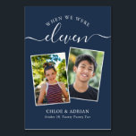 Numeração De Mesa Foto do Casal Moderno de Casamento dos Anos<br><div class="desc">Lembre-se e divirta-se com seus números de recepções de casamento - Esses elegantes números simples de tabelas lhe dão a opção de incluir uma fotografia da noiva e do noivo na mesma idade que o número da mesa, o nome da noiva e do noivo e a data do casamento. A...</div>