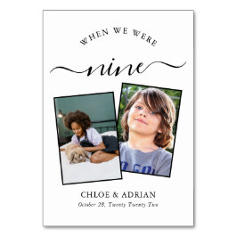 Numeração De Mesa Foto do Casal Moderno de Casamento dos Anos