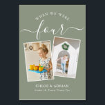 Numeração De Mesa Foto do Casal Moderno de Casamento dos Anos<br><div class="desc">Lembre-se e divirta-se com seus números de recepções de casamento - Esses elegantes números simples de tabelas lhe dão a opção de incluir uma fotografia da noiva e do noivo na mesma idade que o número da mesa, o nome da noiva e do noivo e a data do casamento. A...</div>