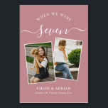 Numeração De Mesa Foto do Casal Moderno de Casamento dos Anos<br><div class="desc">Lembre-se e divirta-se com seus números de recepções de casamento - Esses elegantes números simples de tabelas lhe dão a opção de incluir uma fotografia da noiva e do noivo na mesma idade que o número da mesa, o nome da noiva e do noivo e a data do casamento. A...</div>