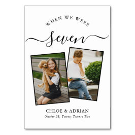 Numeração De Mesa Foto do Casal Moderno de Casamento dos Anos