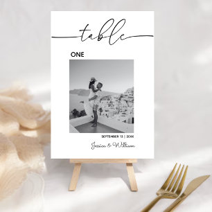 Numeração De Mesa Foto Mínima Moderna de Casamento Placa Números d