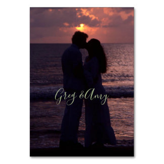 Numeração De Mesa Foto Personalizada Simples de Modelo de Convite de