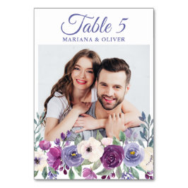 Numeração De Mesa Foto Purple Fuchsia Burgundy Casamento Floral