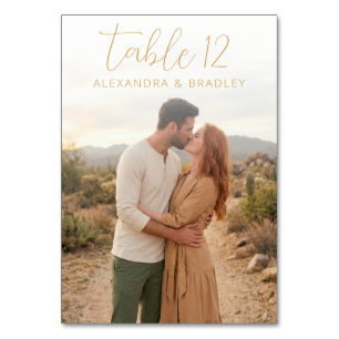 Numeração De Mesa Foto Romântica Bege Deserto