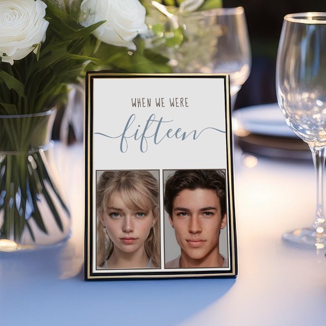 Numeração De Mesa Fotos Para Crianças 15 Anos De Idade Azul Casament (Criador carregado)