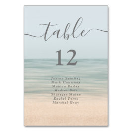 Numeração De Mesa Frente de Praia Vintage Mesa de Casamento Havaiano