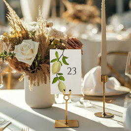 Numeração De Mesa Fresh Citrus Painted Lemons Modern Mediterranean