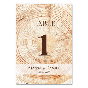 Numeração De Mesa Fundo de textura de madeira rústica personalizada