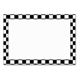 Numeração De Mesa Fundo do Quadro de Verificação Preto e Branco