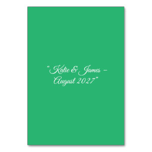 Numeração De Mesa Fundo Verde de Casa - Design de Casamento