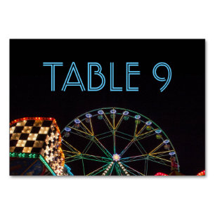 Numeração De Mesa Funfair à Noite
