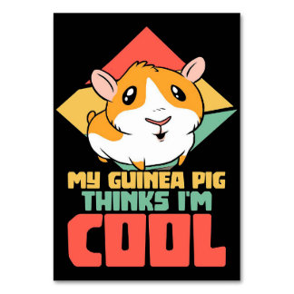 Numeração De Mesa Funny Guinea Pig Rodent Perfect Gift Ideas