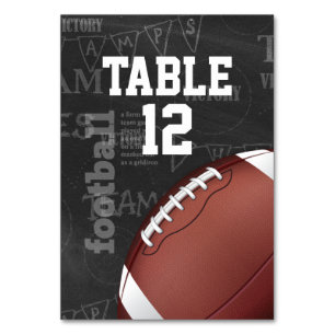 Numeração De Mesa Futebol americano personalizado