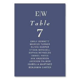 Numeração De Mesa Futuro Simples Elegante com Casamento Monograma