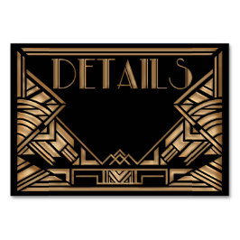 Numeração De Mesa Gabinete de Casamento do Estilo Art Deco