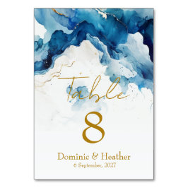 Numeração De Mesa Gala AZURE Marble Dreams