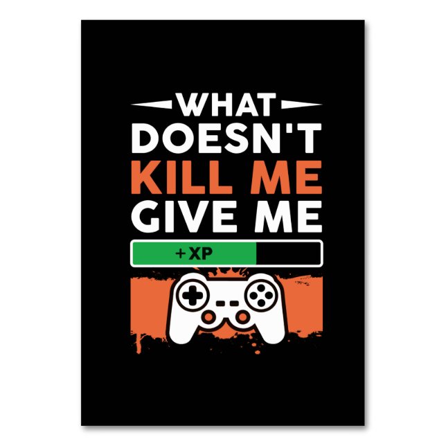 Numeração De Mesa Gamer Gift O Que Não Me Dá (Frente)
