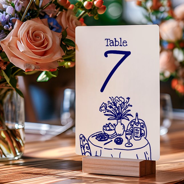 Numeração De Mesa Garabatos/Desenhos à Mão Casamento (Criador carregado)