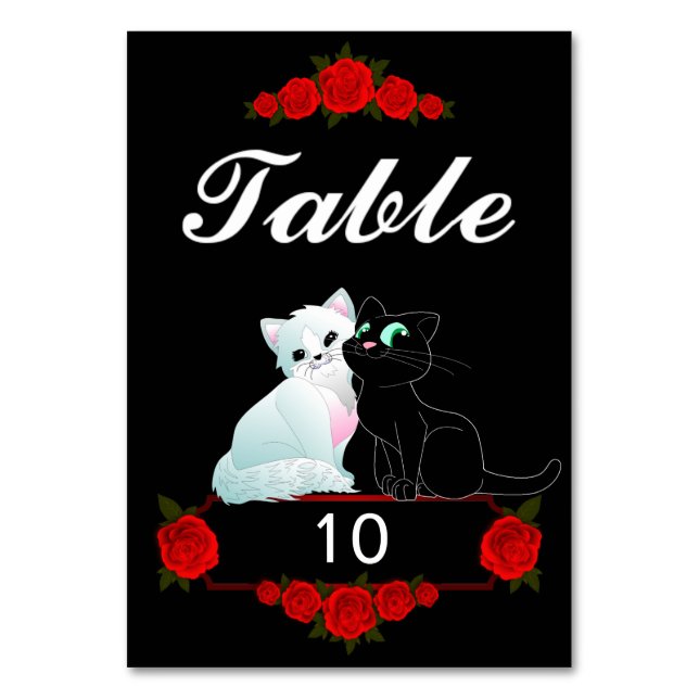 Numeração De Mesa Gatinhos Cujos (Frente)