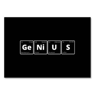 Numeração De Mesa Gênio - Mesa periódica