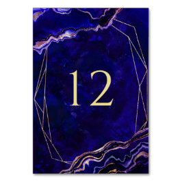 Numeração De Mesa Geométrico Moderno Azul, Rosa, Azul, Roxo, Agate D