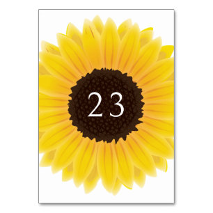 Numeração De Mesa Girassol