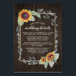 Numeração De Mesa Girassol Rustic Watercolor Invólucro Inserir Cartõ<br><div class="desc">Sunflower Rustic Watercolor Wedding Inserir Cartões - apresenta um fundo de madeira de celeiro rústico com girassol de cor d'água e outros elementos florais sobre uma estrutura de cor d'água. Consulte a coleção de correspondência de cheios nesta página para completar as suas necessidades de eventos.</div>