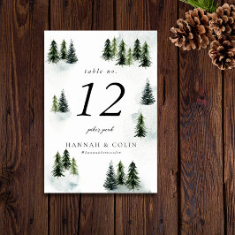 Numeração De Mesa Glen White Green - Montanha Verde Verde Verde