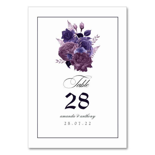 Numeração De Mesa Gótico Vintage (Frente)