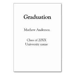 Numeração De Mesa Graduation name class of 20XX university name simp